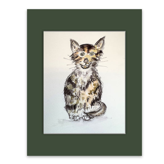 Tabby Cat Watercolour
