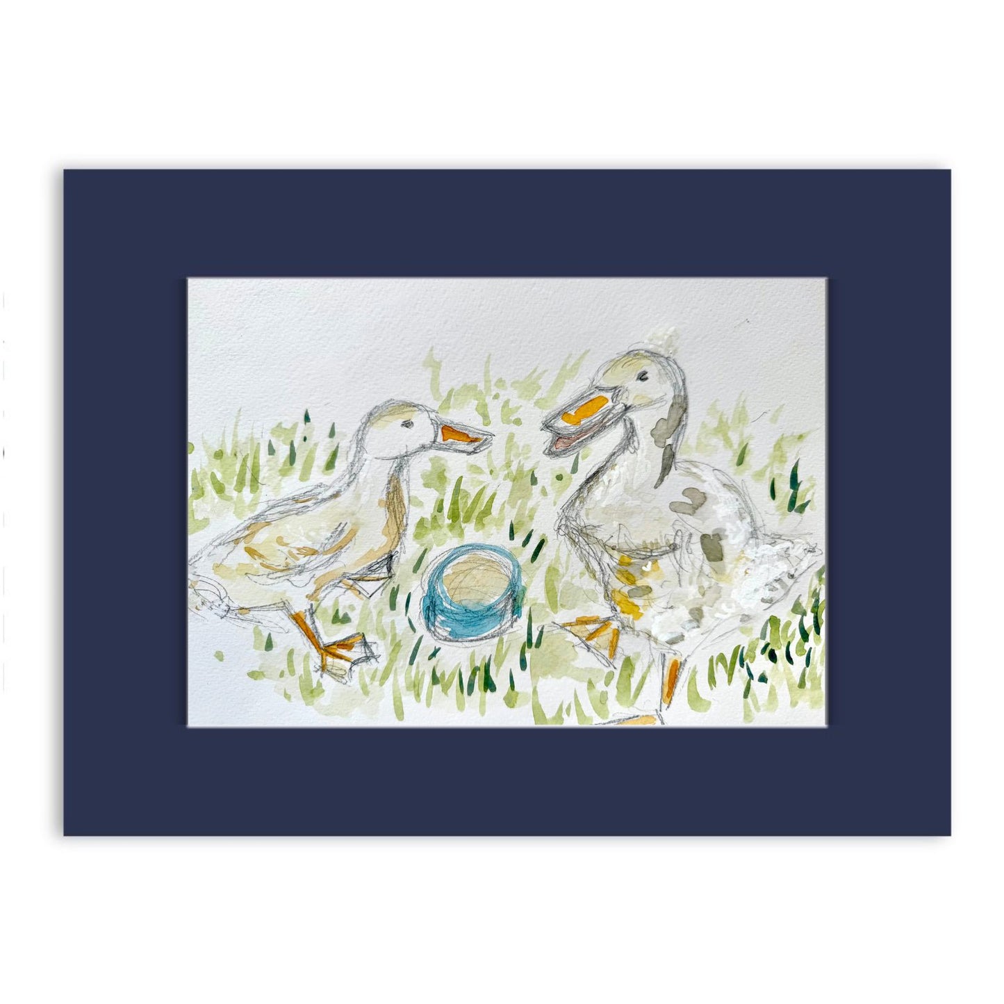 Couple of Ducks watercolour