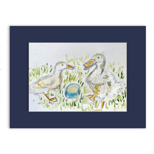 Couple of Ducks watercolour