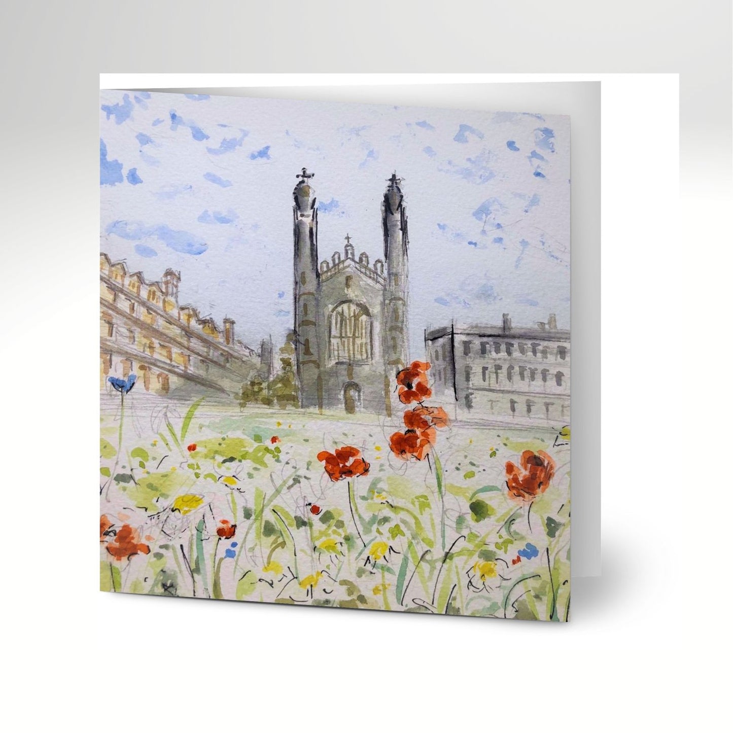 King's College Meadow Greeting Cards x 10