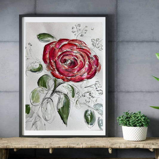 Foliage Rose - Pocket of Art Watercolour