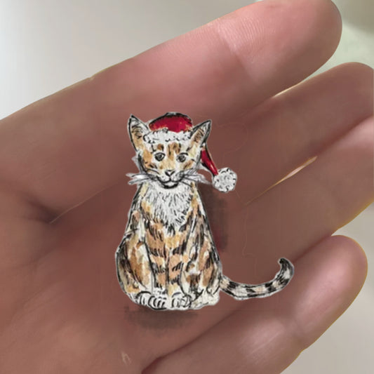 Purrrfect Christmas Pin Badge