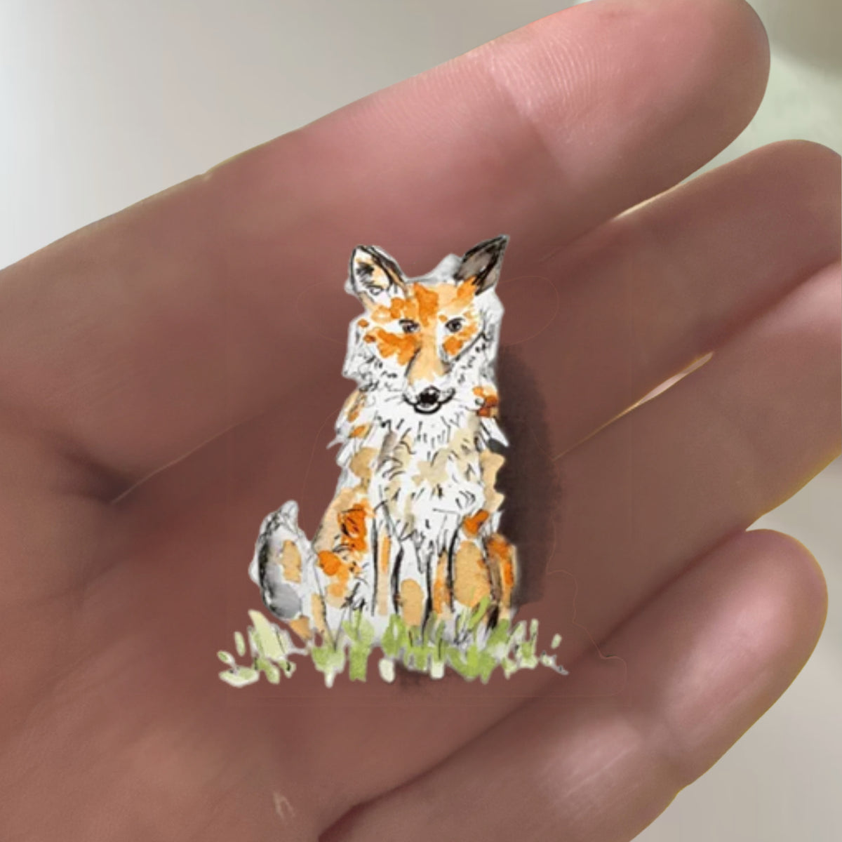 Fox Pin Badge