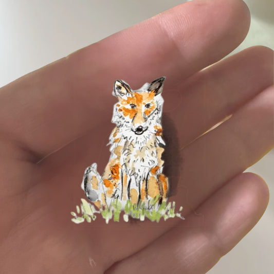 Fox Pin Badge