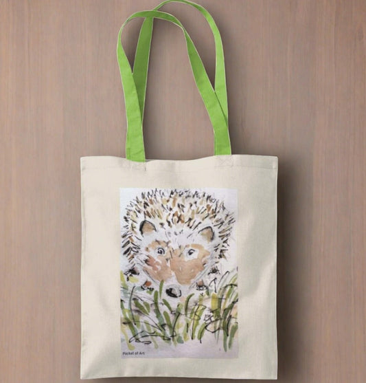 Tote Bag with Hedgehog