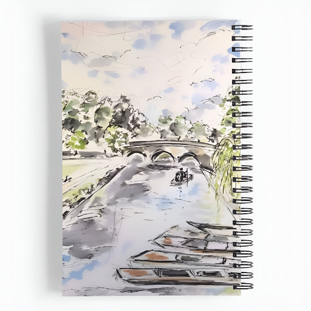Notebook - King's College and Cambridge River View