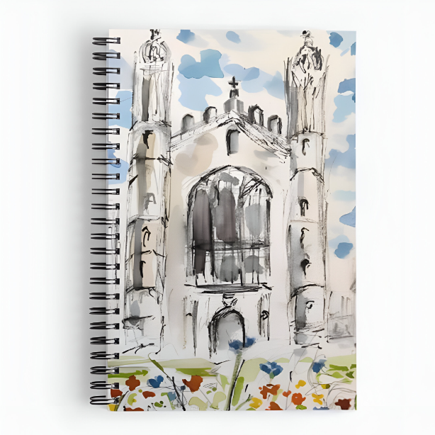 Notebook - King's College and Cambridge River View