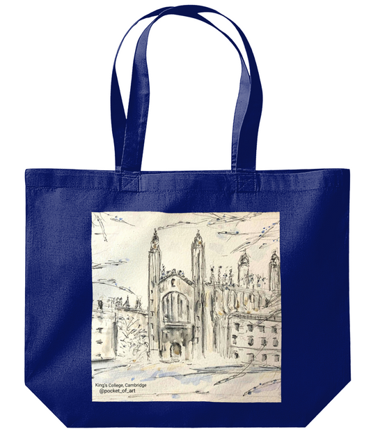 Tote Bag King's College in the snow, Cambridge
