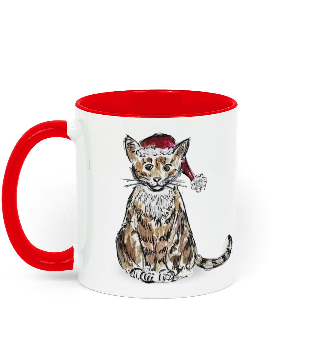 Mug with Christmas Mia Cat