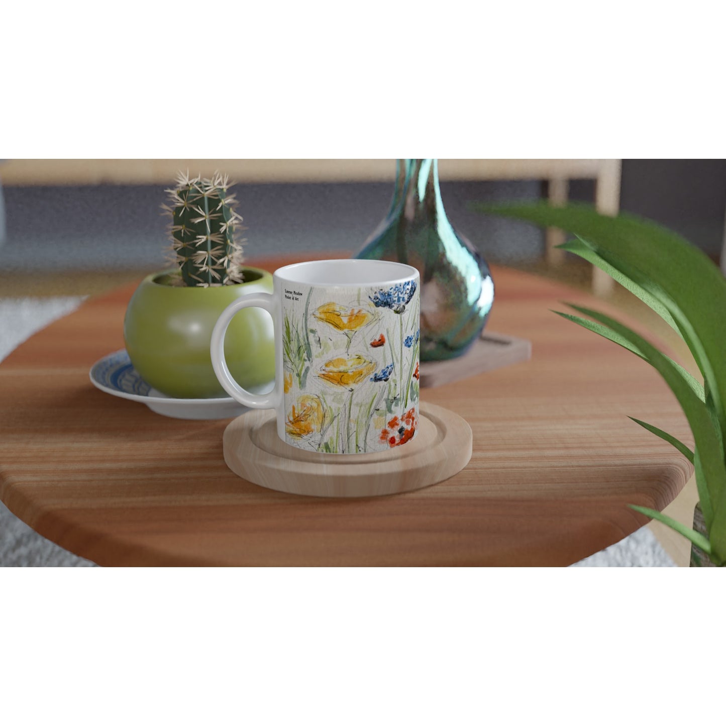 Mug Summer Meadow Flowers - Pocket of Art Mugs