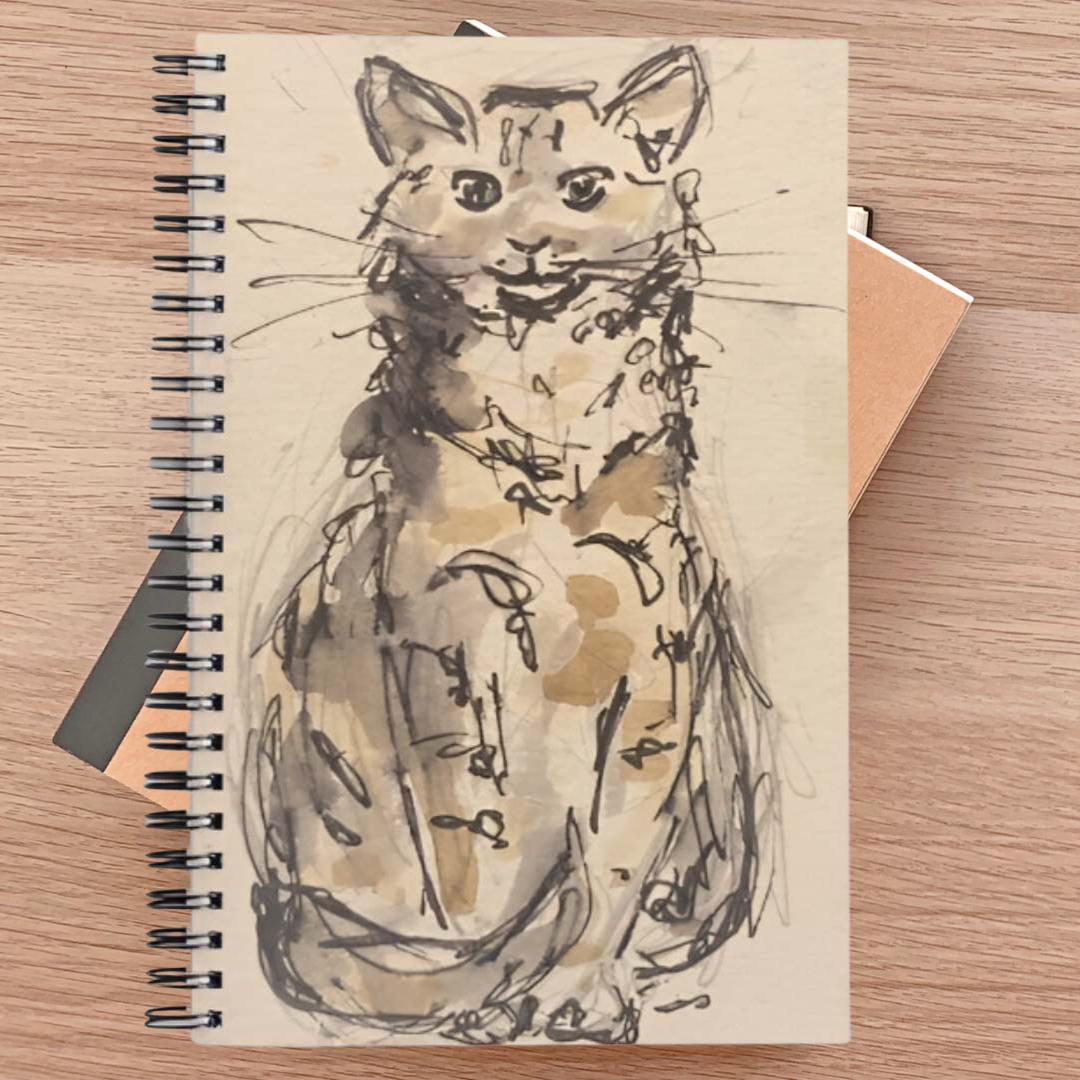 Notebook - Petite Cat - Pocket of Art Gifts