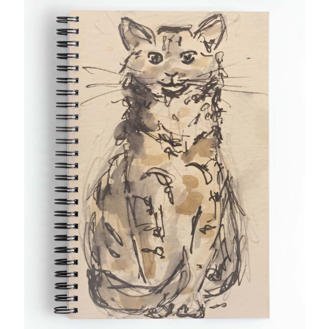 Notebook - Petite Cat - Pocket of Art Gifts