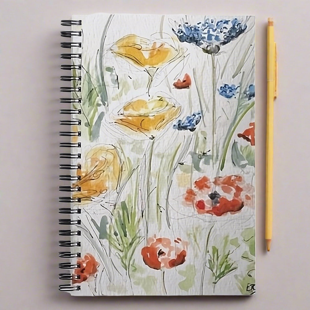 Notebook - Wild Meadow Flowers - Pocket of Art Gifts