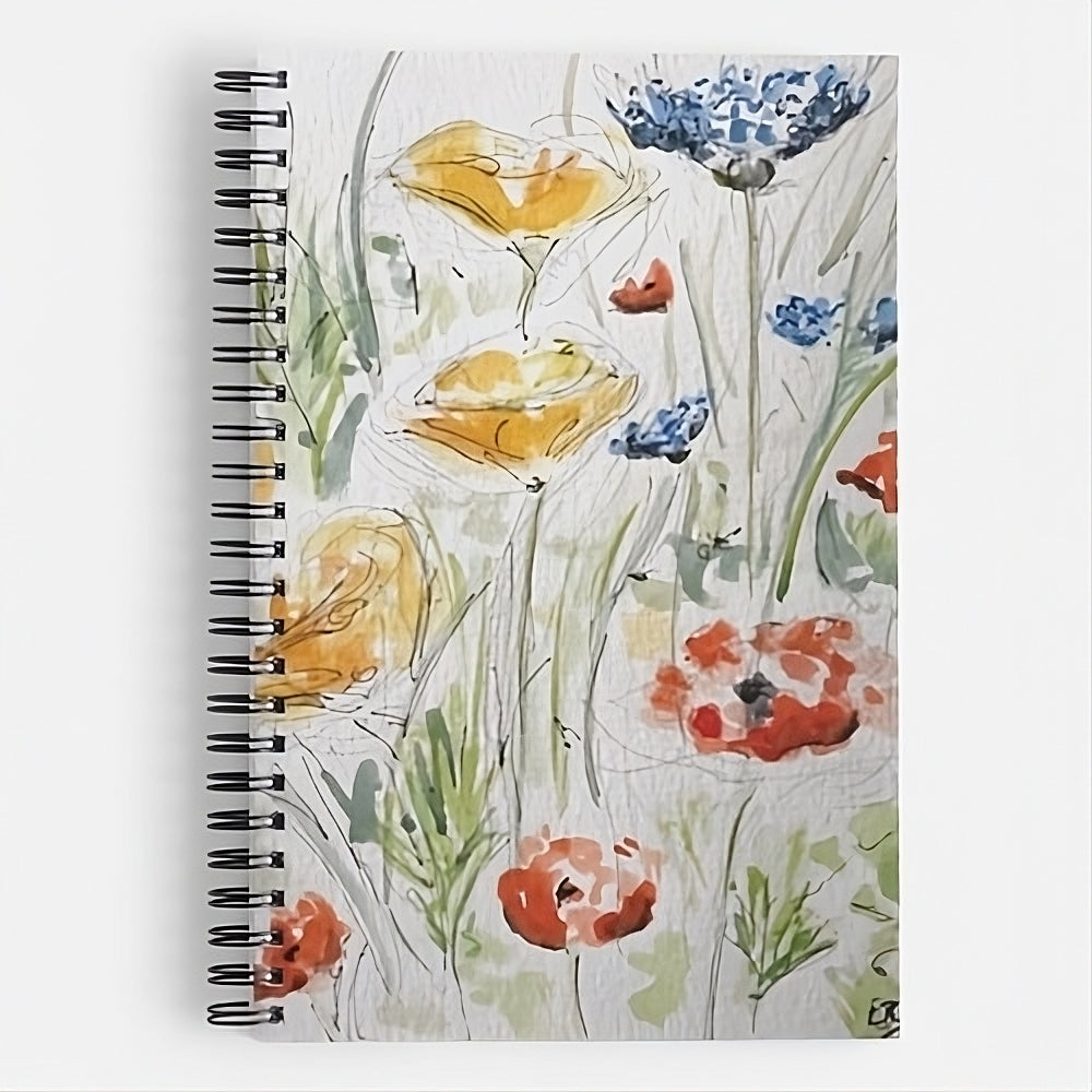 Notebook - Wild Meadow Flowers - Pocket of Art Gifts