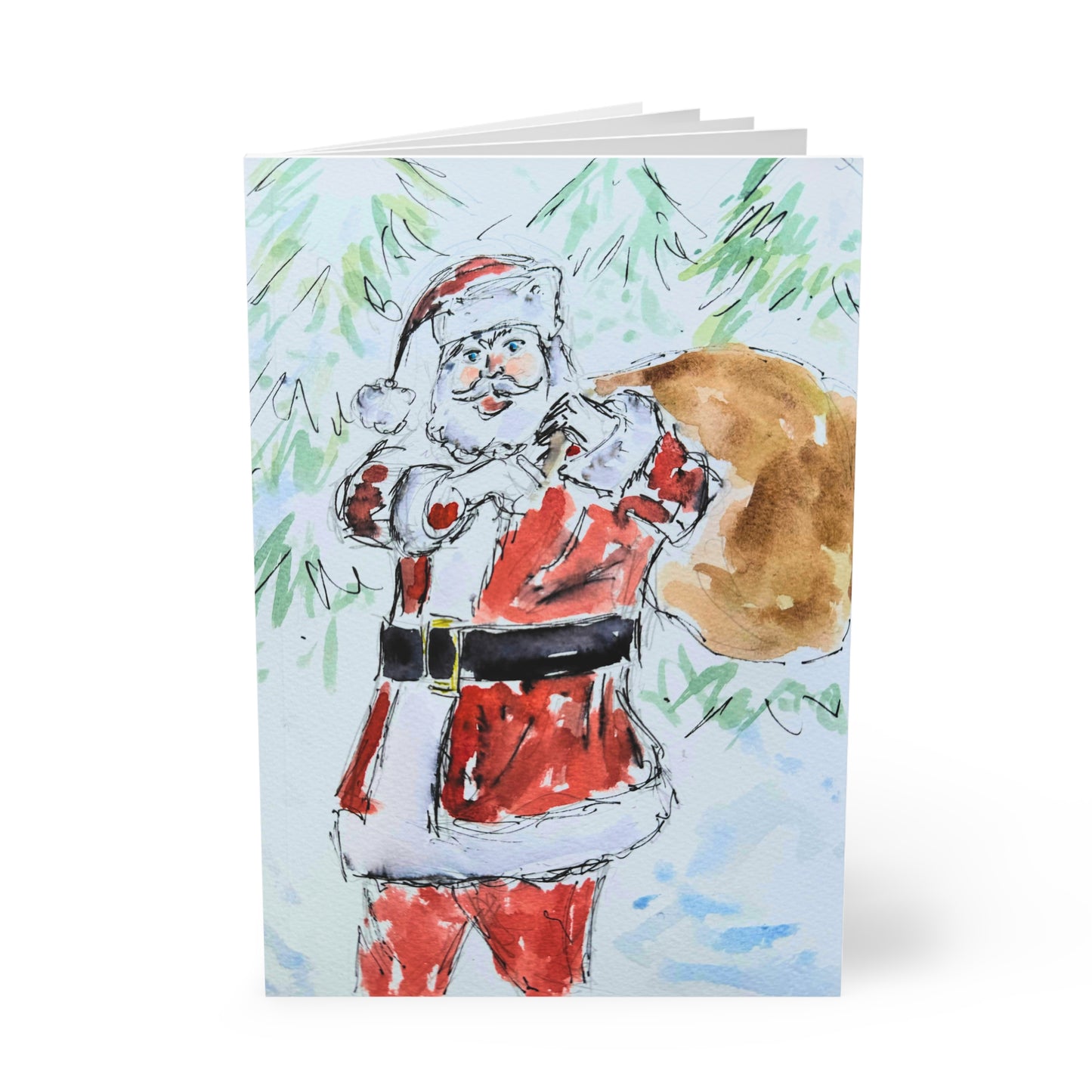 Notebook Softcover A5 - Festive Santa - Pocket of Art Paper products