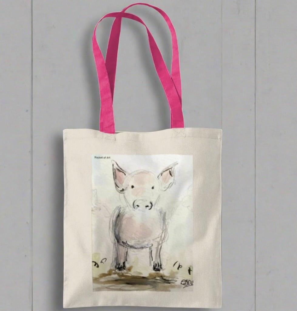 Tote Bag with Piglet