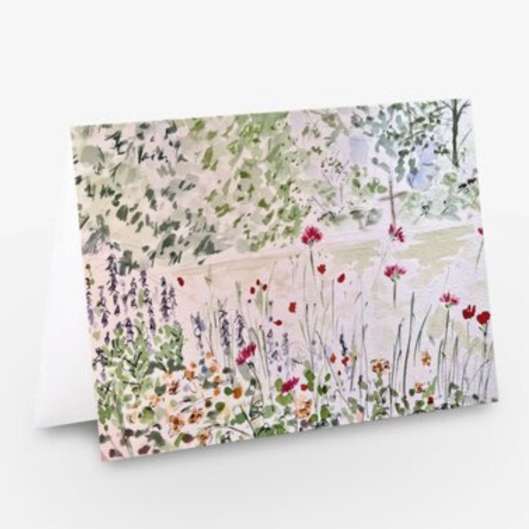 Pleshey Summer Garden Greetings Card - Pocket of Art Greetings Card