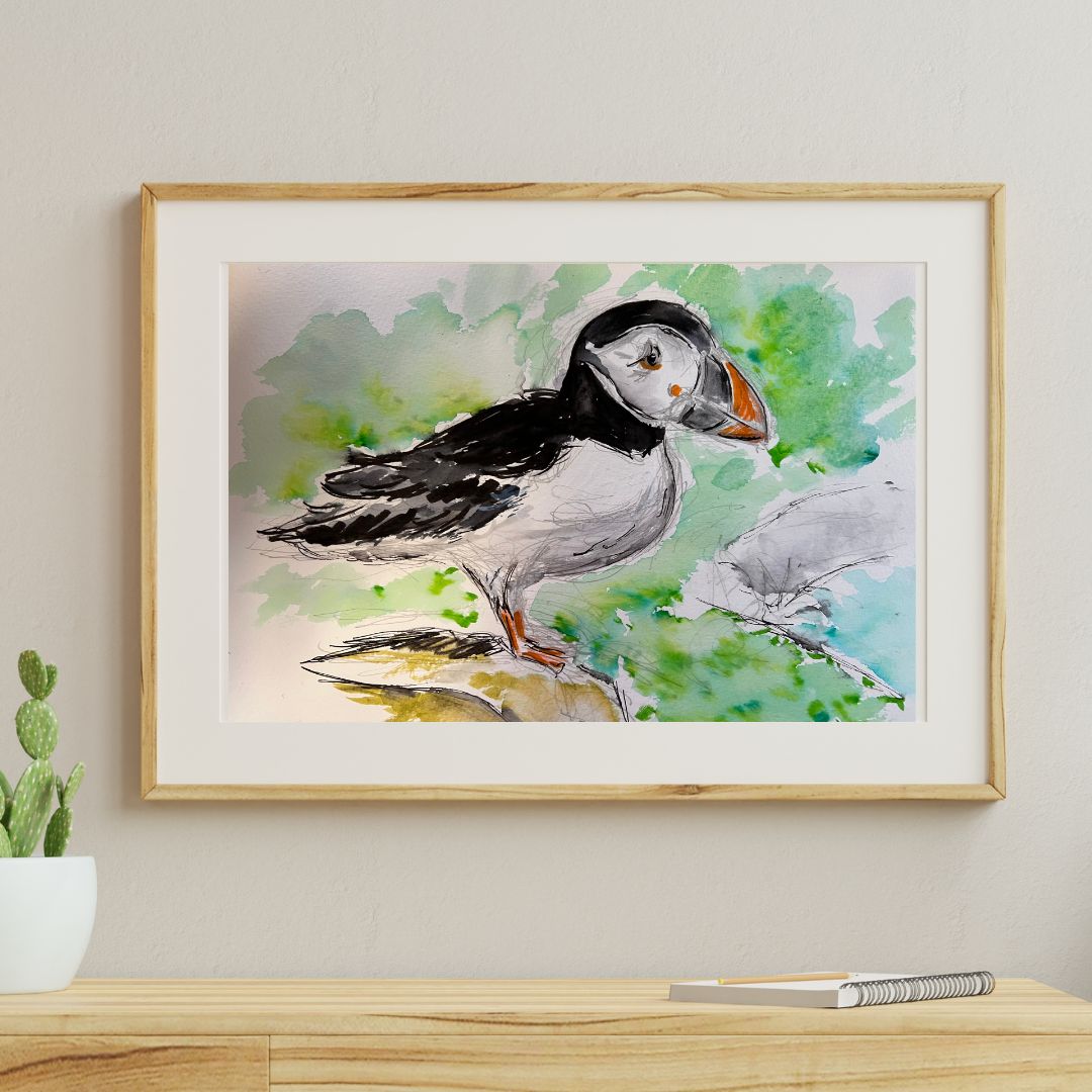 Puffin - Pocket of Art Watercolour