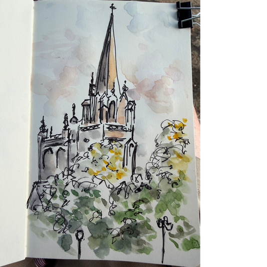 Parker's Piece View - Sketch