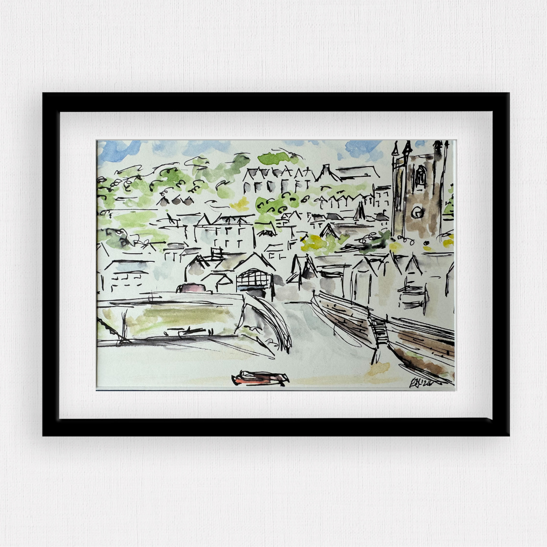 St Ives Coastal View - Pocket of Art Watercolour