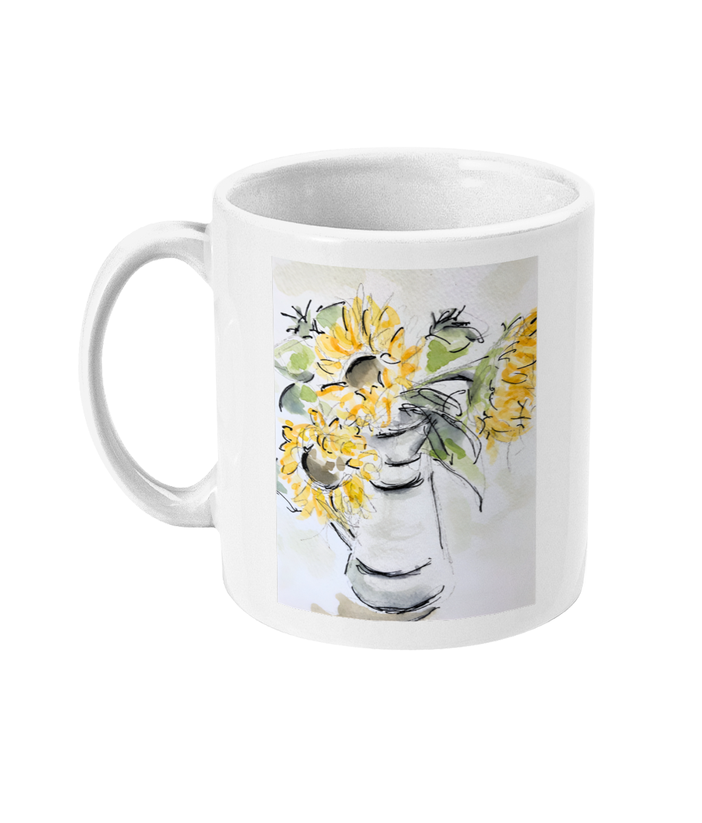 Mug with Sunflowers