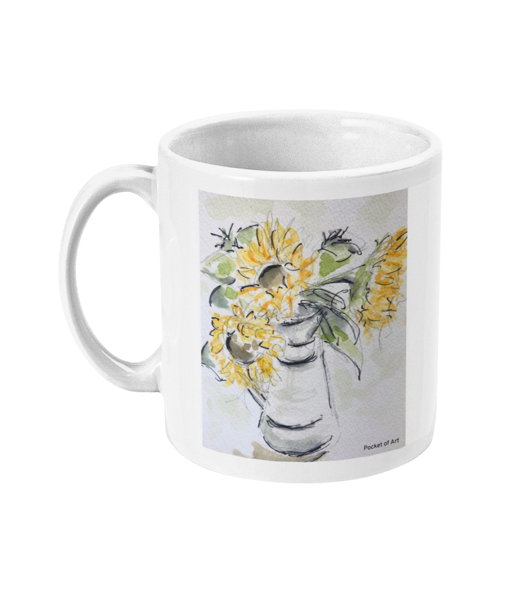 Mug with Sunflowers