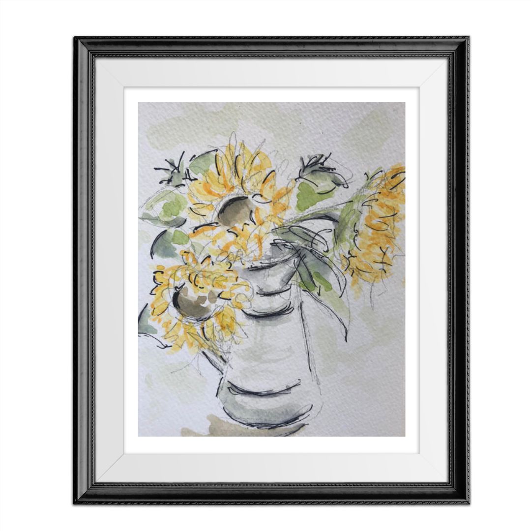 Sunflowers Petite - Pocket of Art Watercolour