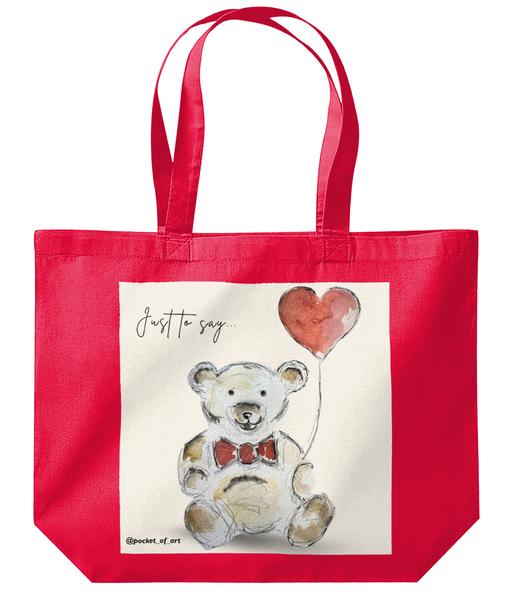 Tote Bag Teddy Balloon