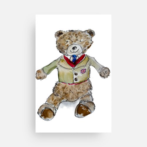 Teddy Edgar PostCard - Pocket of Art Greeting & Note Cards