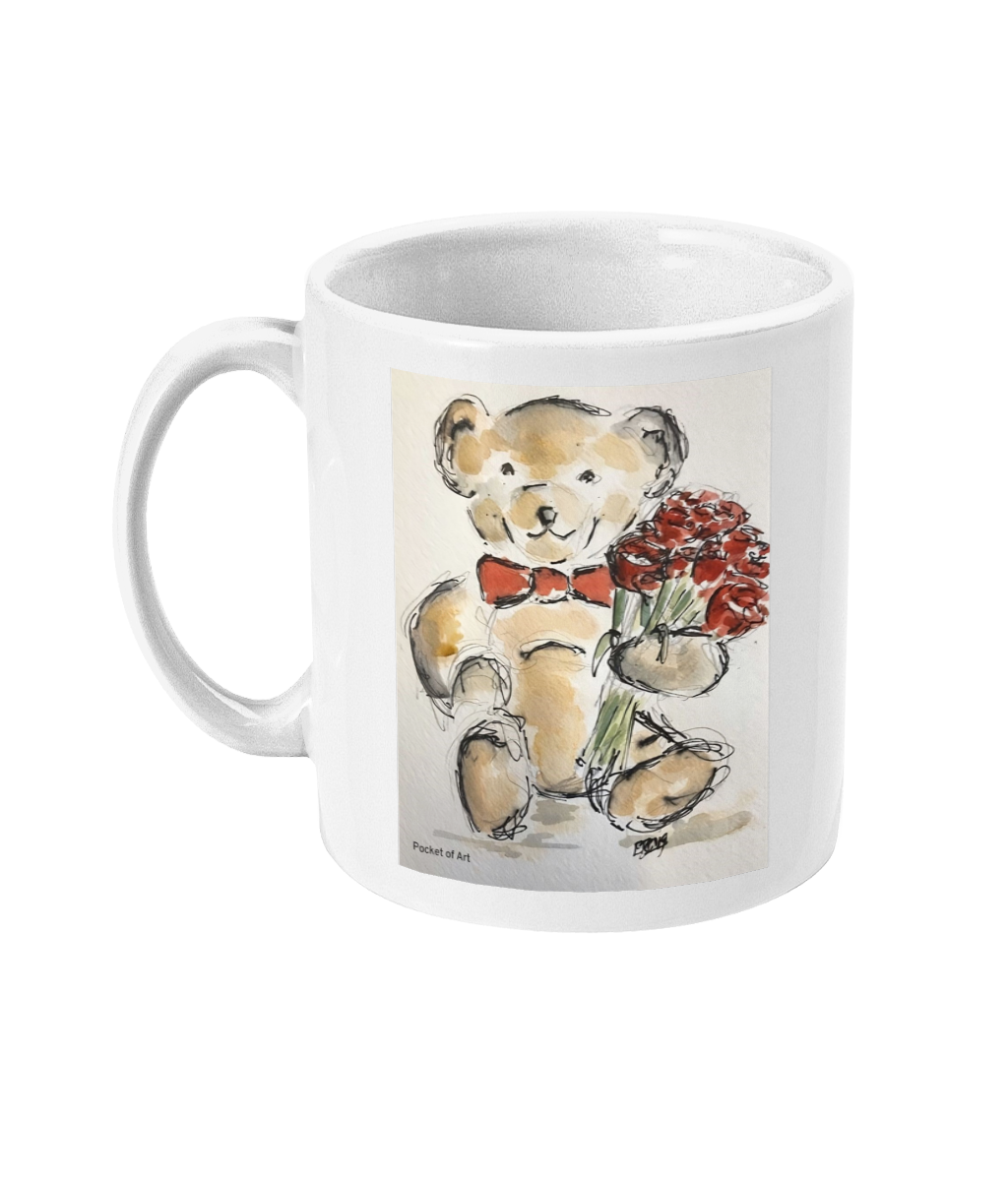 Mug - Teddy with Roses was £6.00 now £4.00