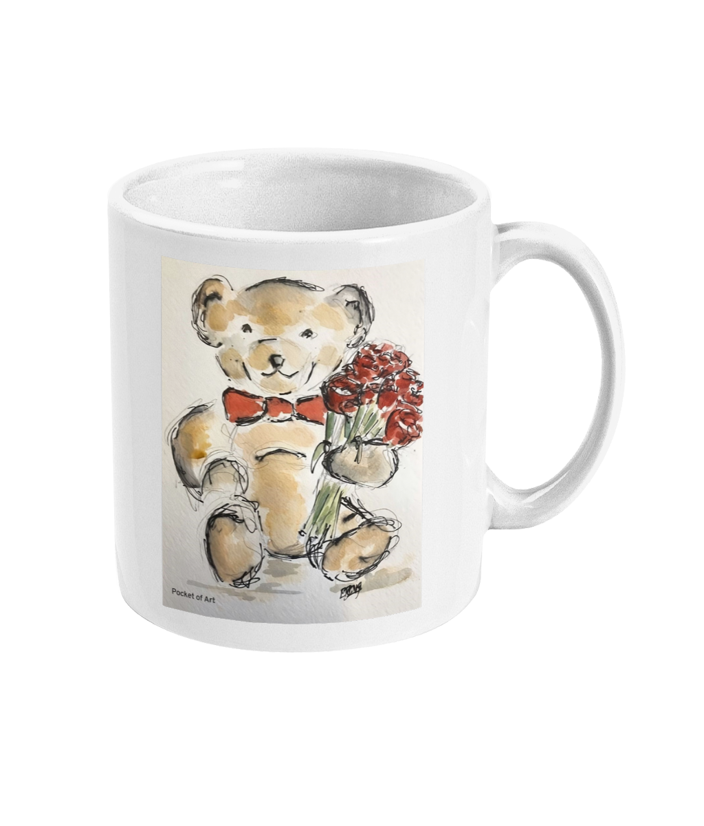 Mug - Teddy with Roses was £6.00 now £4.00