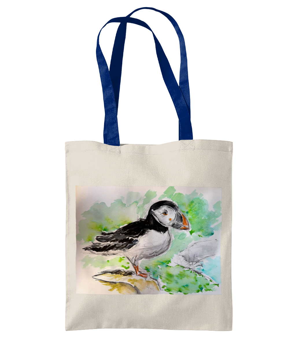 Tote Bag - Puffin - Pocket of Art Tote Bags