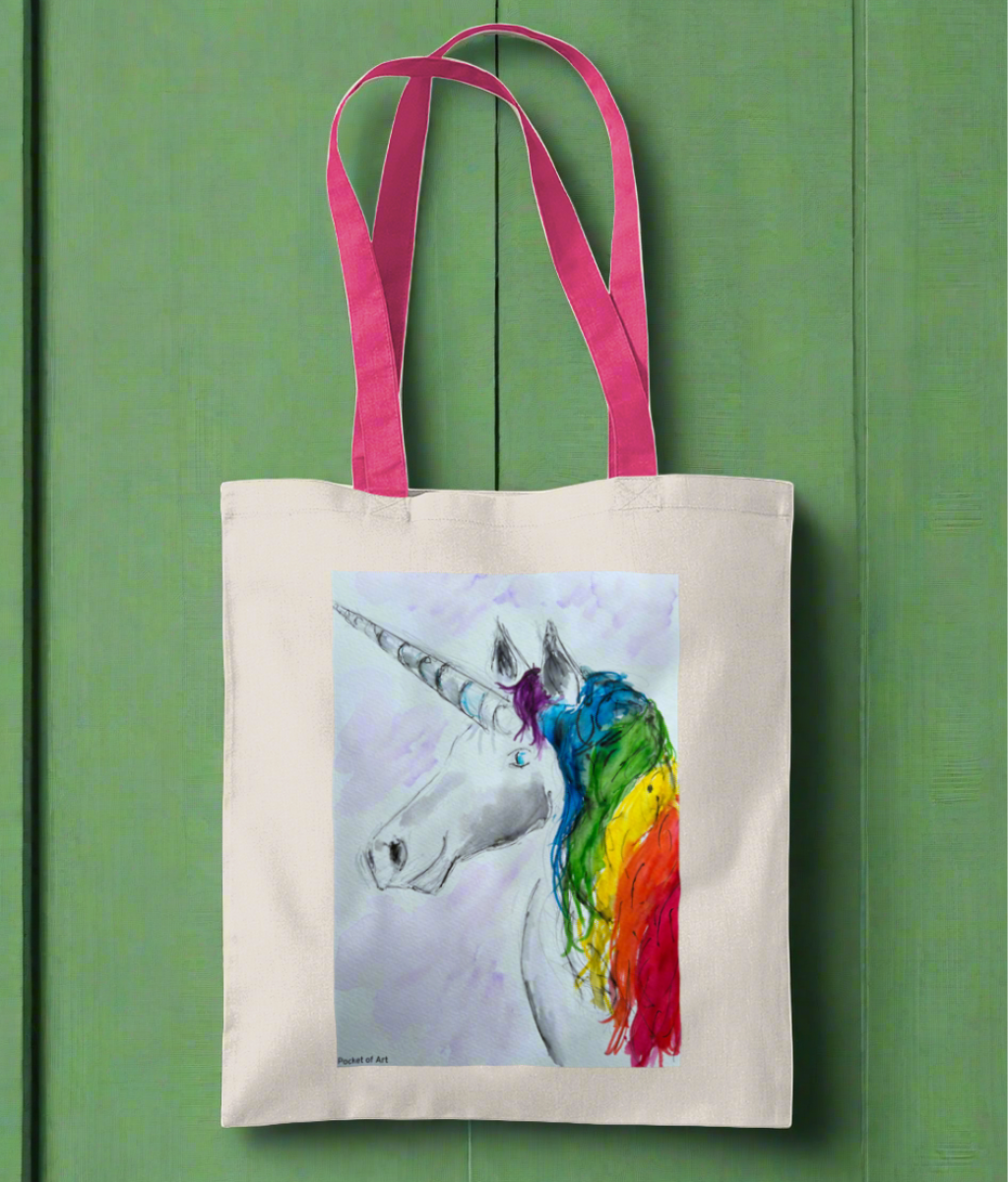 Tote Bag - Unicorn - Pocket of Art Tote Bags