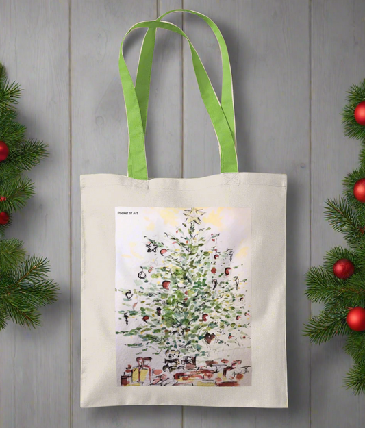 Tote Bag Christmas Tree - Pocket of Art Gifts