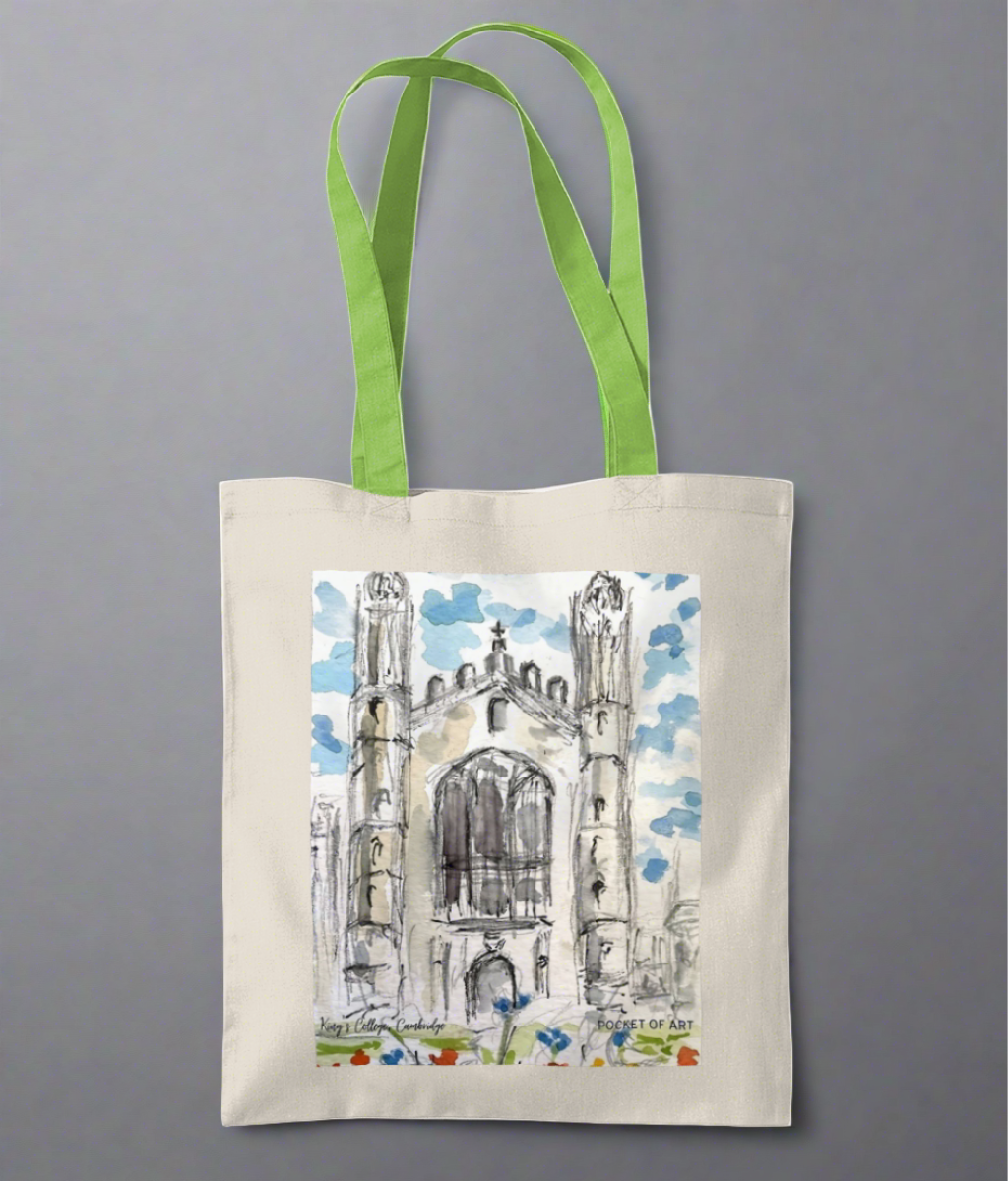 Tote Bag Kings with Wild Meadow - Pocket of Art Tote Bags