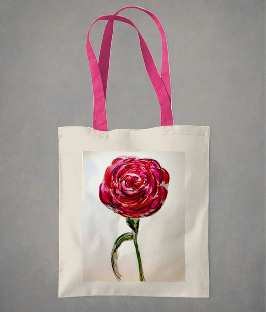 Tote Bag -Vibrant Rose