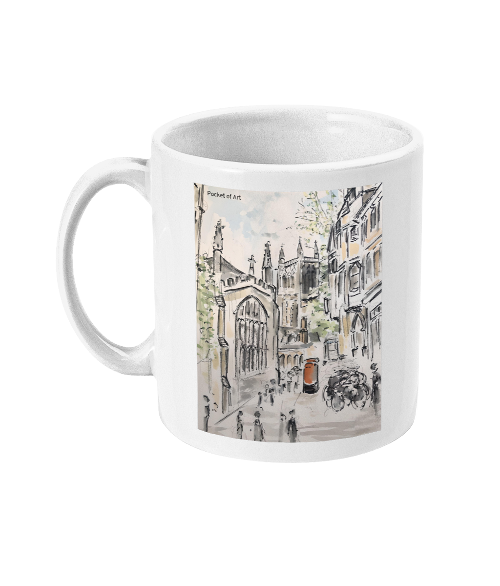 Mug with Trinity St, Cambridge