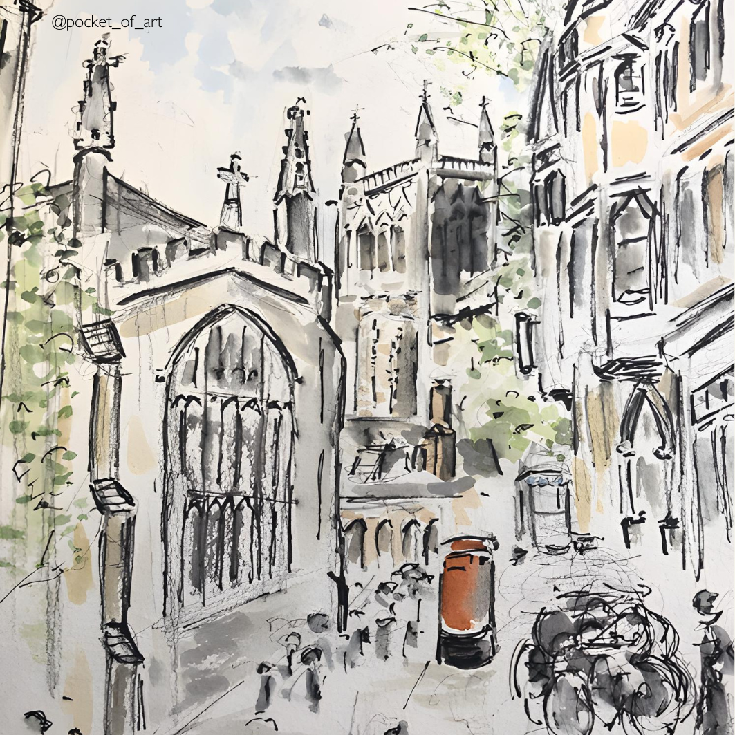 Artistic Coaster Trinity St Cambridge