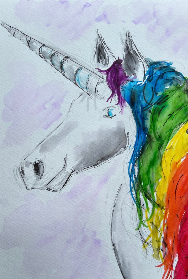 Unicorn - Pocket of Art Watercolour