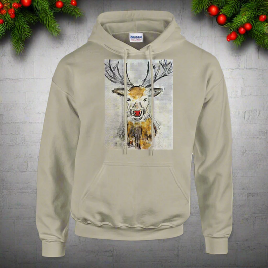 Unisex Hoodie - Reindeer - Pocket of Art Gifts