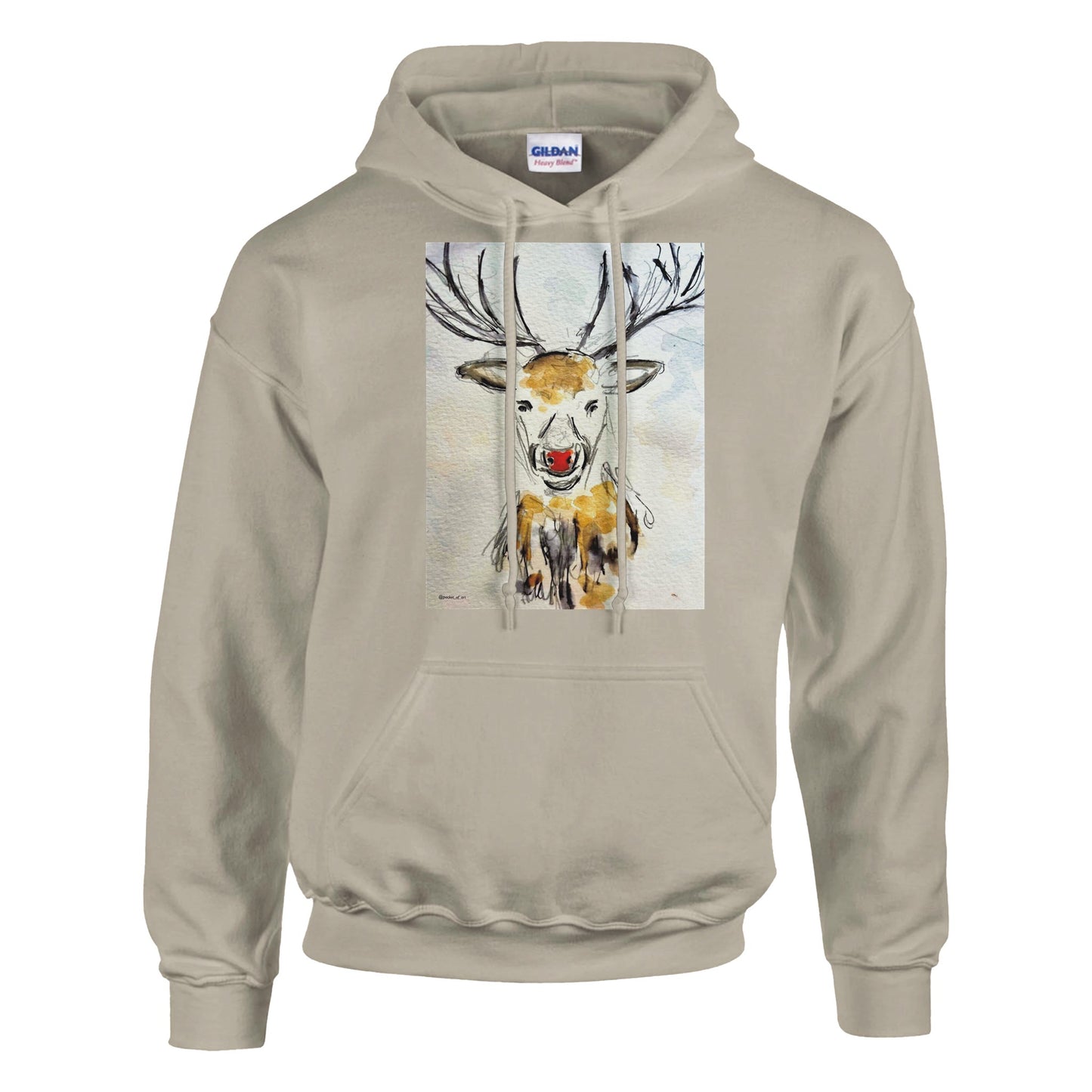 Unisex Hoodie - Reindeer - Pocket of Art Gifts