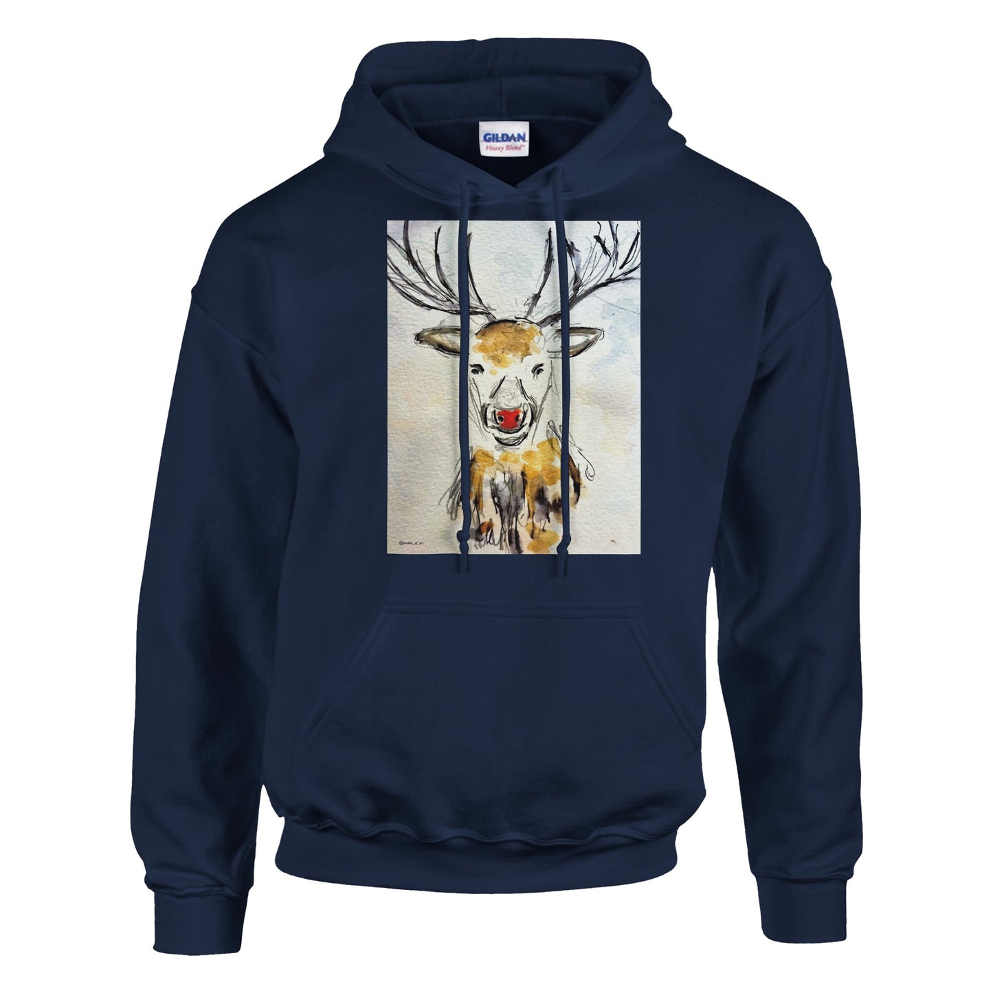 Unisex Hoodie - Reindeer - Pocket of Art Gifts