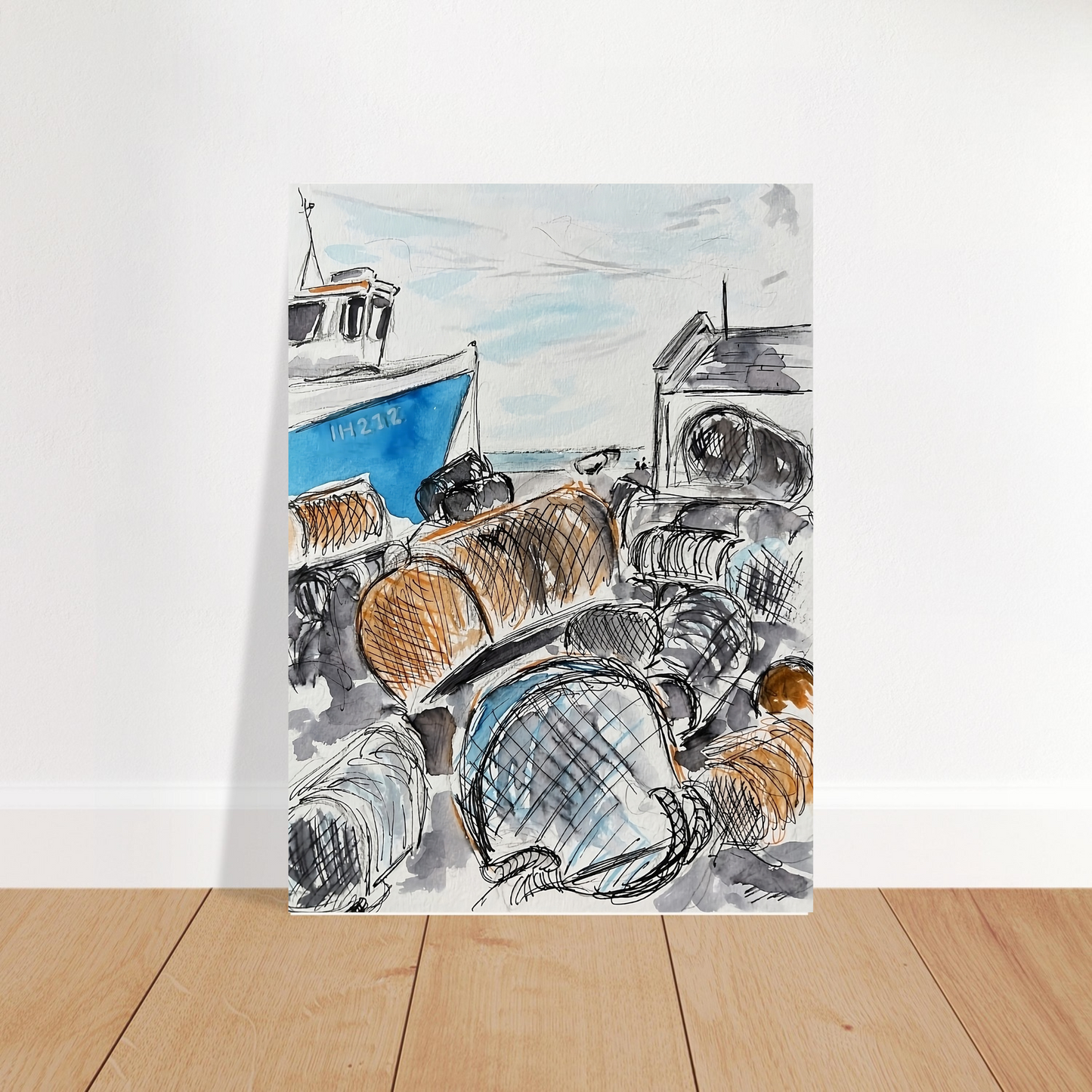 Museum-Quality Matte Paper Poster - Sea Trawler, Aldeburgh