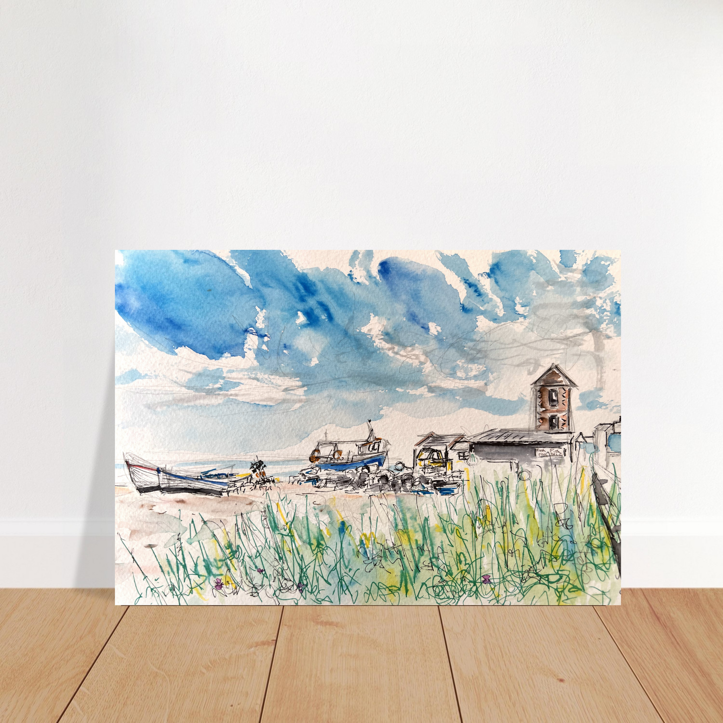 Museum-Quality Matte Paper Poster - Aldeburgh Seascape