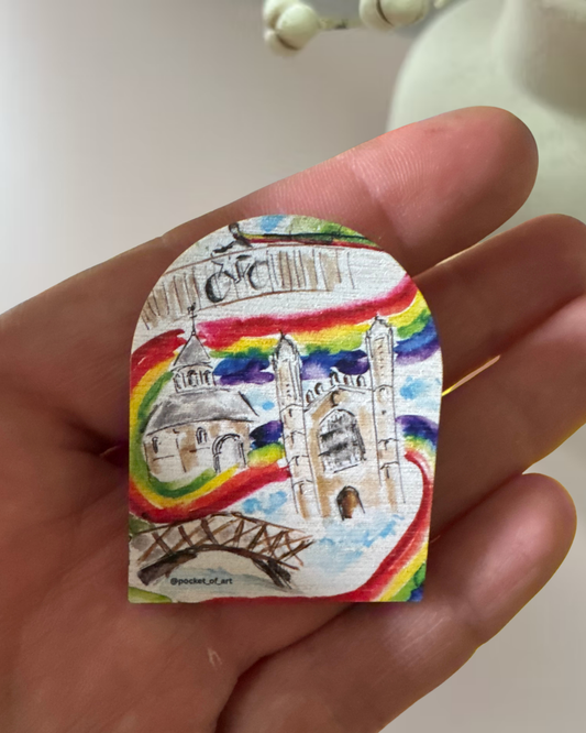 Cambridge Rainbow Pin Badge