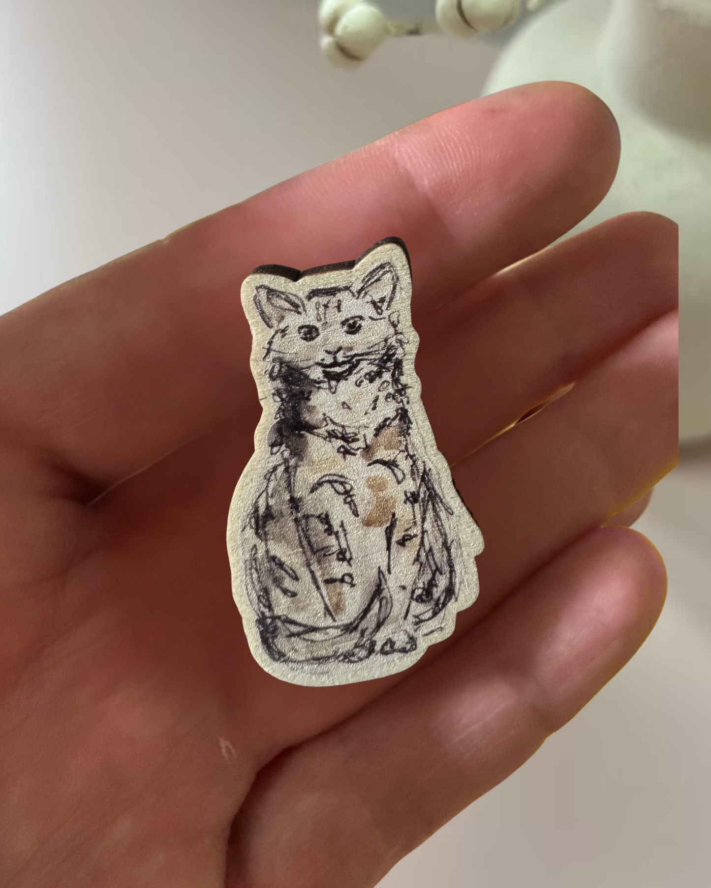 Petite Cat Pin Badge