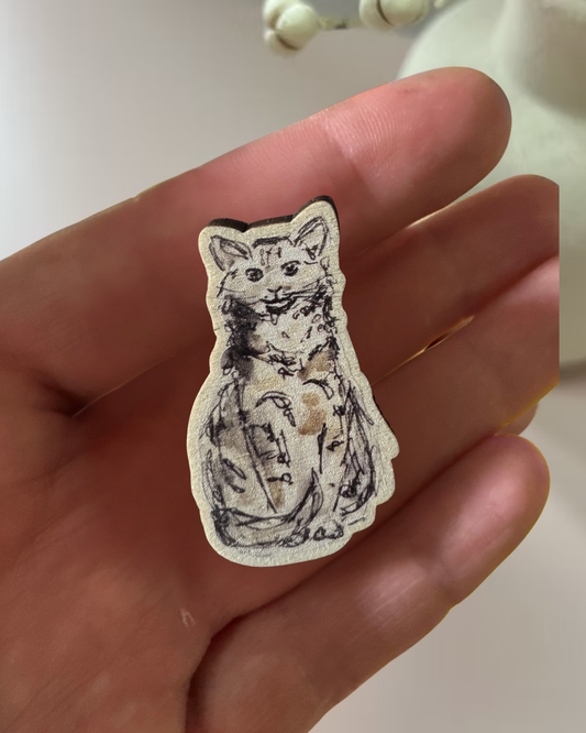 Petite Cat Pin Badge