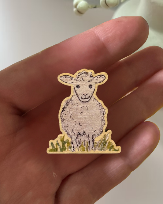 Sheep Pin Badge