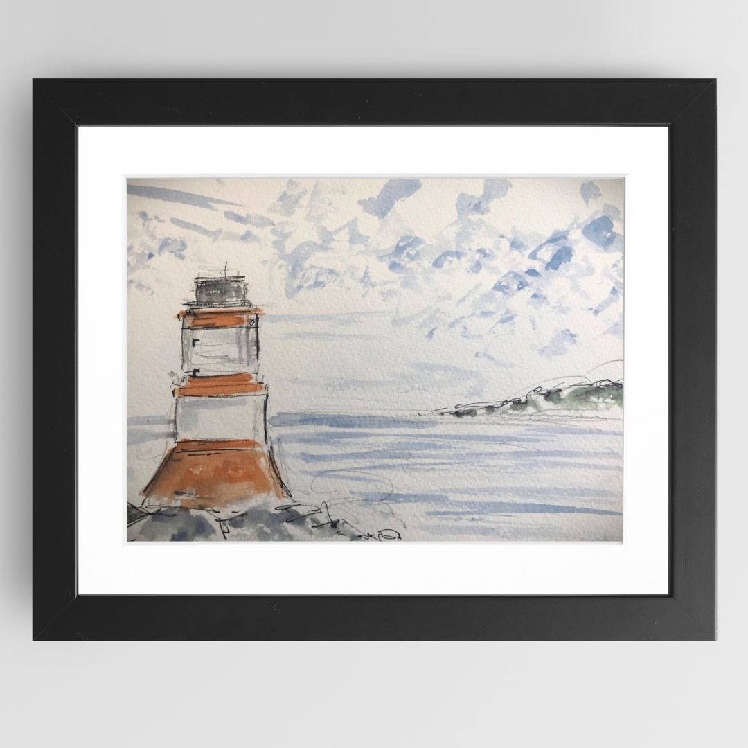 Lighthouse in calm seas