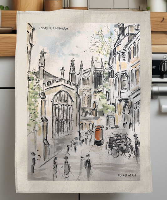 Tea Towel - Trinity Street, Cambridge
